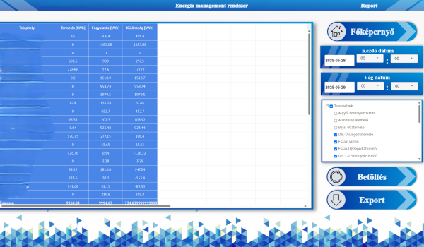 Állítható report nézet